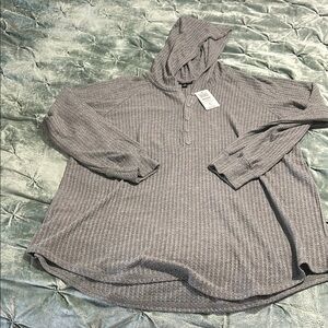 Torrid Gray Hooded Sweater